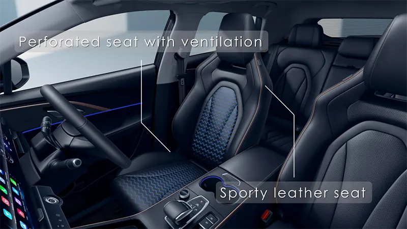 Chery Omoda 5 Perforated seat with ventilation